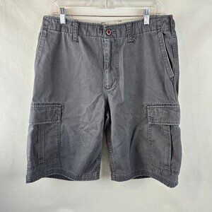 Gap Cargo Shorts Mens 34 Gray Cotton Casual Outdoor Utility Pockets Gorpcore A19